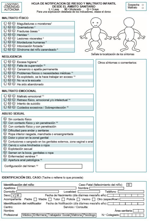 Anexo 2. Hoja de comunicación a Trabajo Social