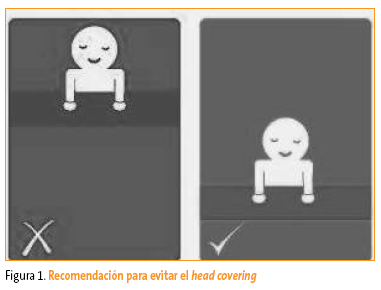 Figura 1. Recomendación para evitar el head covering